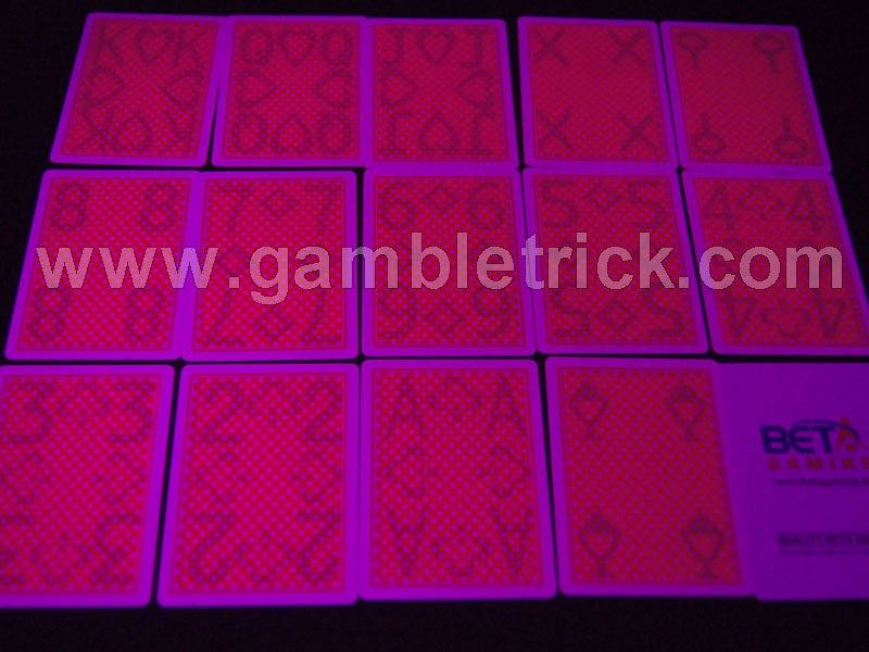 Beta cartões de cartas marcadas